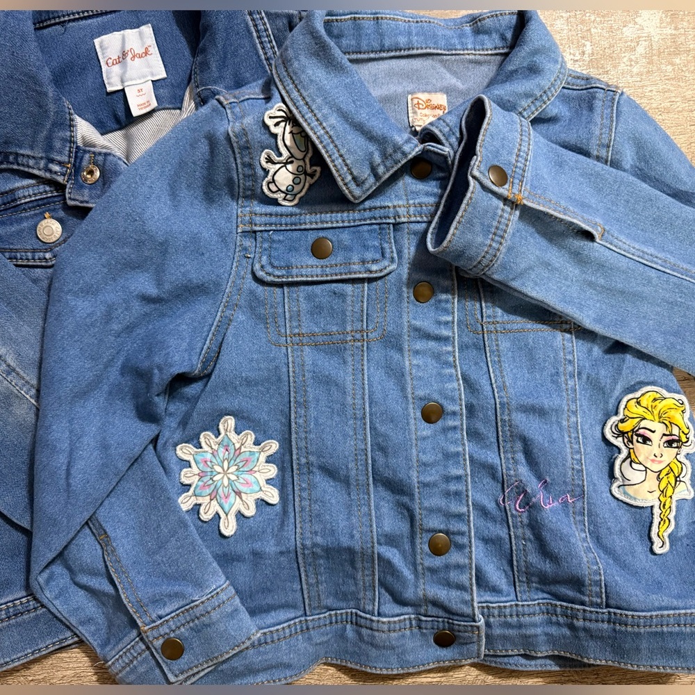 Cat & Jack Kids Denim Jacket with Fun Patches